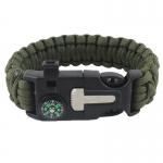 Military Paracord Survival Bracelet With Compass