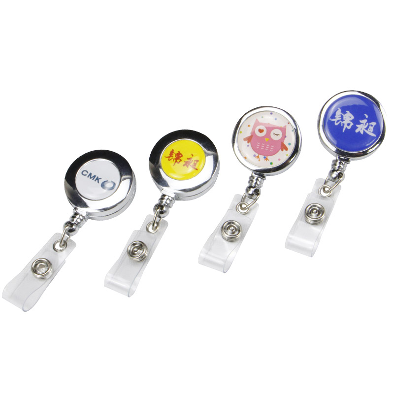 retractable id badge reel