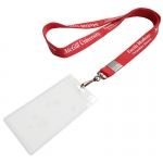 Clear Plastic ID Name Badges With Lanyards