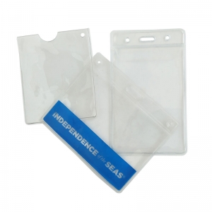 Plastic Conference Badge Holders For Lanyards