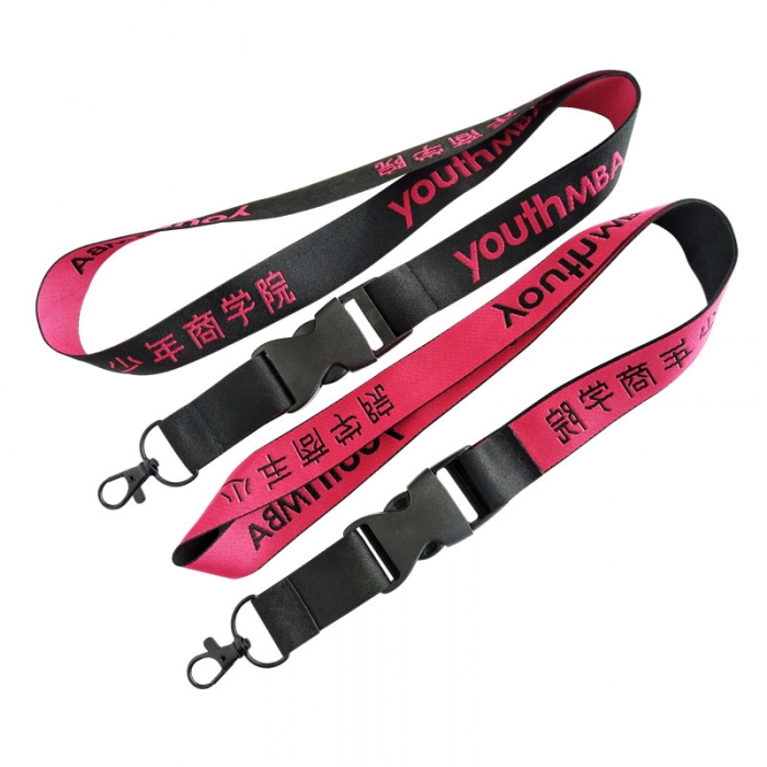 Custom Woven Event Staff Lanyards With Badge Holders