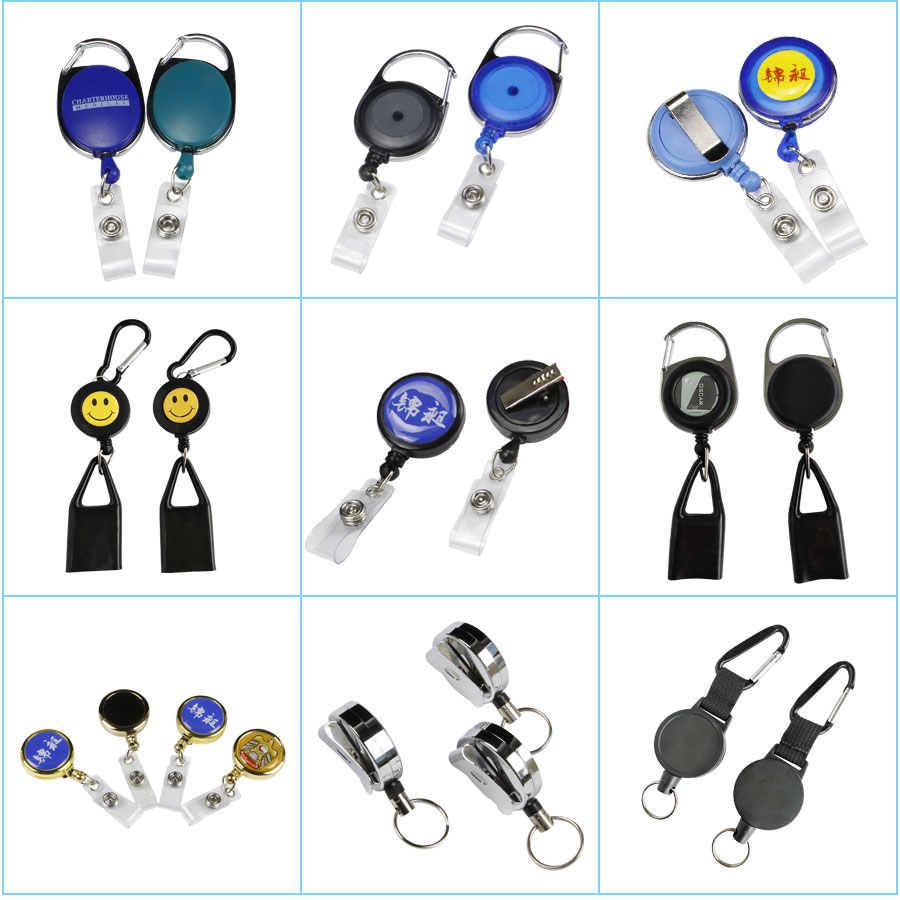 Durable Carabiner Belt Clip Badge Reel