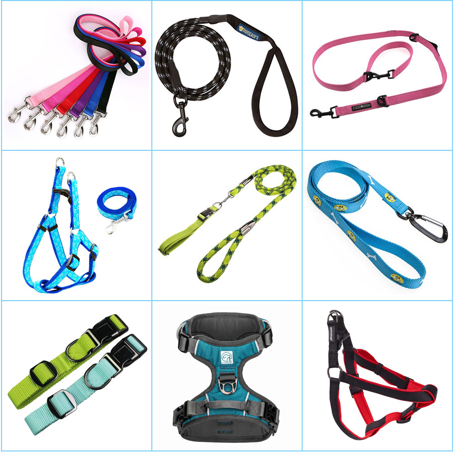 Reflective Nylon Hands Free Dog Leash Lead