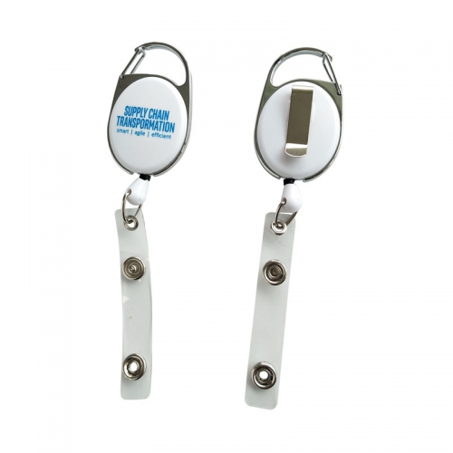 Durable Carabiner Belt Clip Badge Reel