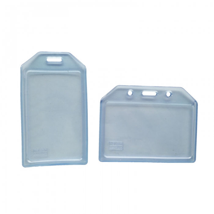 Clear Plastic ID Holder For Lanyard